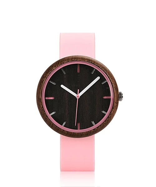 Montre en bois femme be pastel