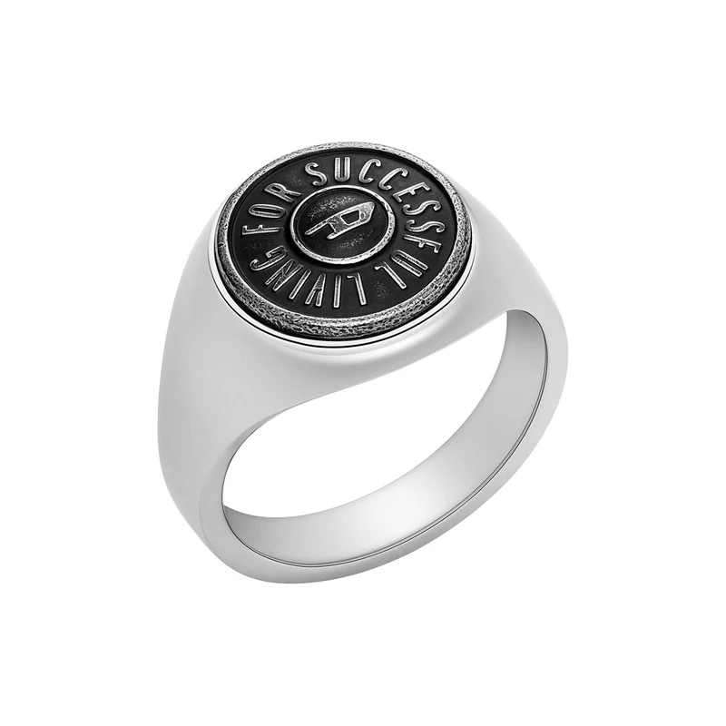 Diesel Signet Hommes Bague Argent DX1463040-8