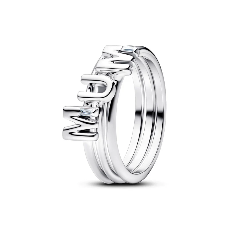 Pandora Moments Bague Lettres MUM Ouverte 194458C01