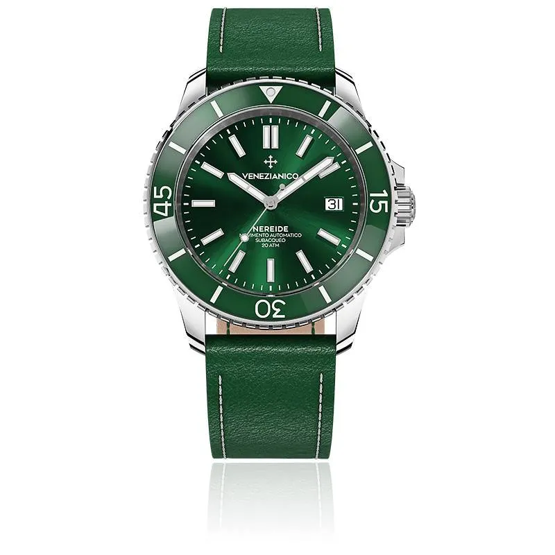 Montre Venezianico Nereide 423321501 Cuir Vert