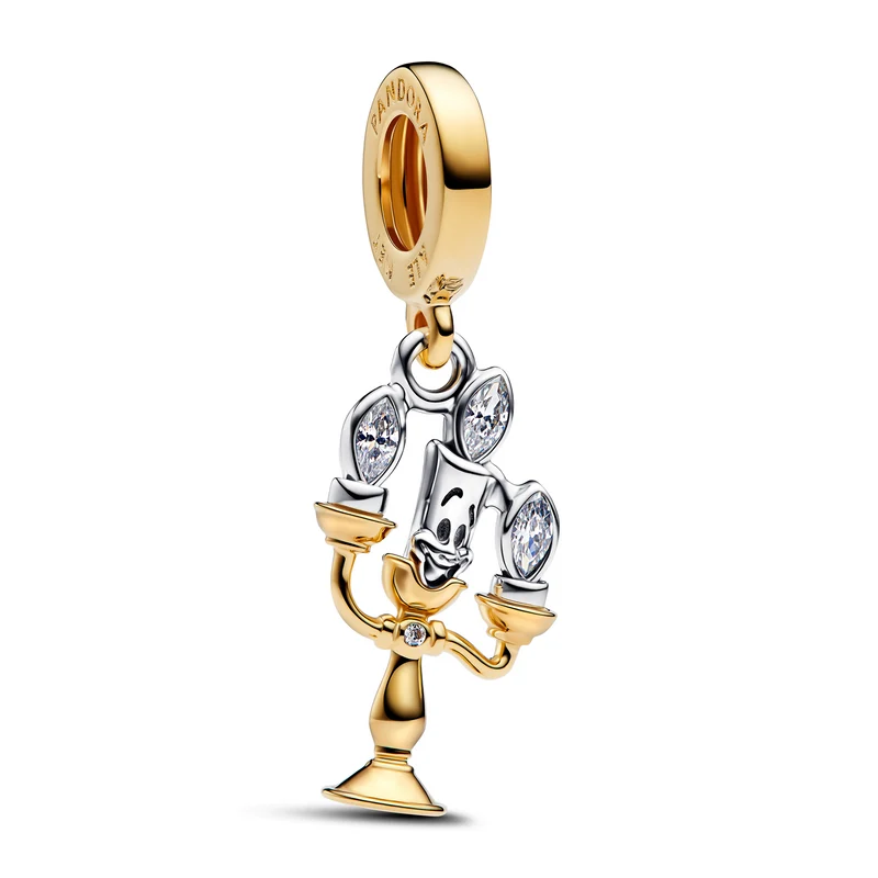 Pandora Collabs Gold Plated Disney Lumiere Charm 763985C01