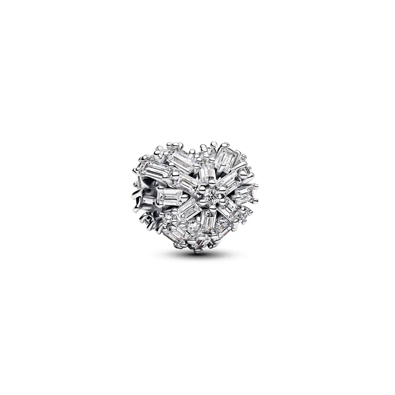Pandora Moments 925 Sterling Silver Sparkling Heart Charm 794240C01