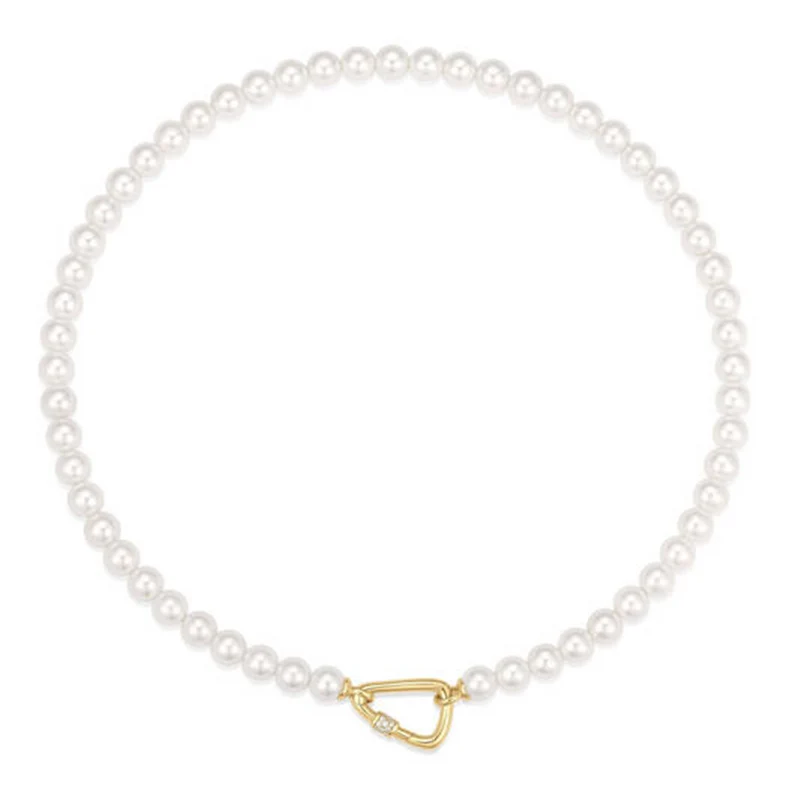 Ania Haie Reimaginer Gold Coloured Shell Pearl Necklace AH-N069-03G