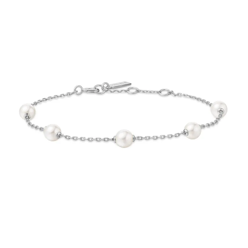 Ania Haie Miss Dainty Bracelet En Argent Sterling 925 Avec Perles AH-B065-01H