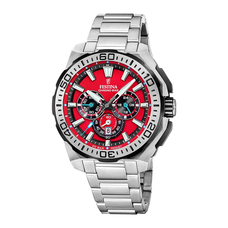 Festina Chrono Bike Montre Homme Rouge F20724/5