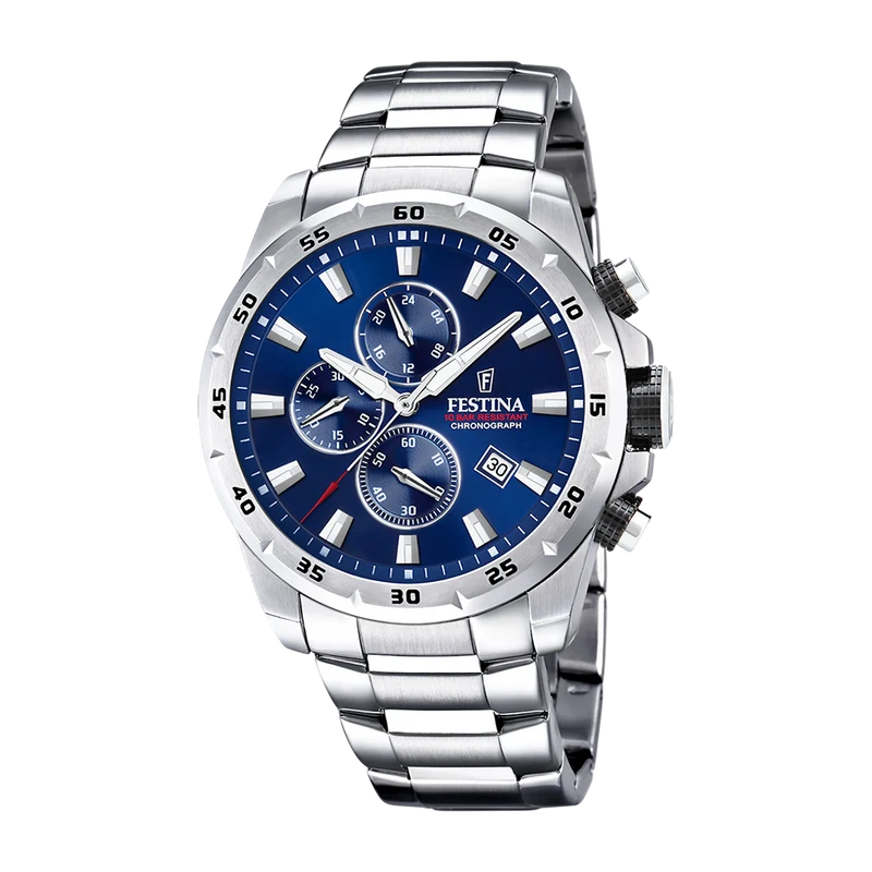 Festina Chrono Sport Hommes Montre Argent F20463-2
