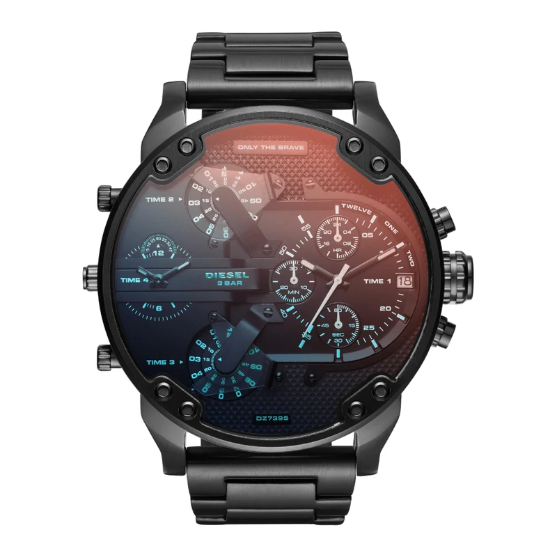 Diesel The Daddies Hommes Montre Noir DZ7395