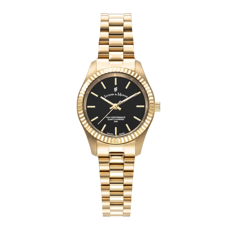 Jacques du Manoir Inspiration Prime Montre Femme Noire JWL04007
