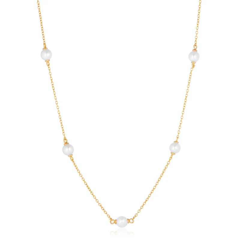Sif Jakobs Padua 925 Sterling Silver Gold Coloured Cinq SJ-N22225-P-YG