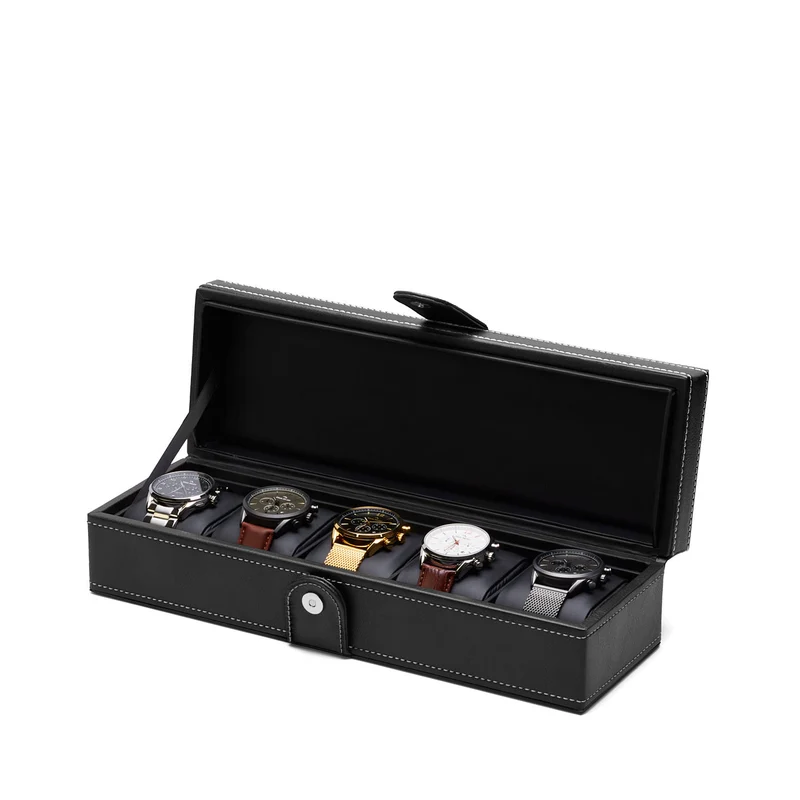 Mats Meier Mont Fort Hommes Boîte à Montres Noir MM-Watchbox-1907