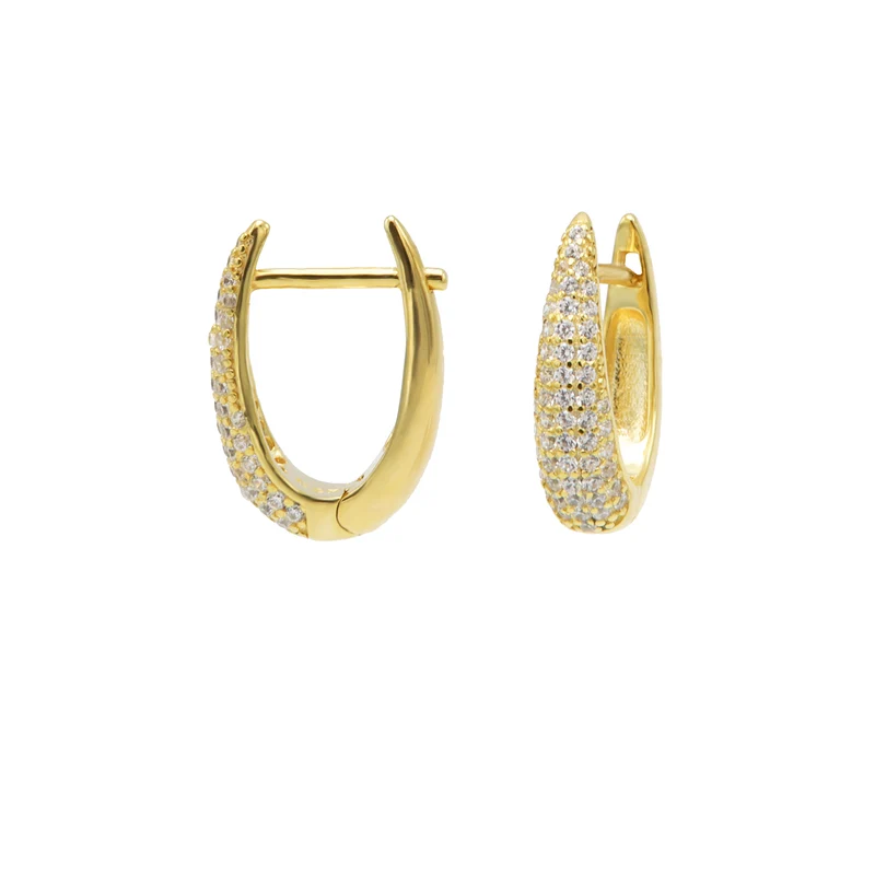 Karma Femmes Créoles Plaqué or 14 carats M3214GP