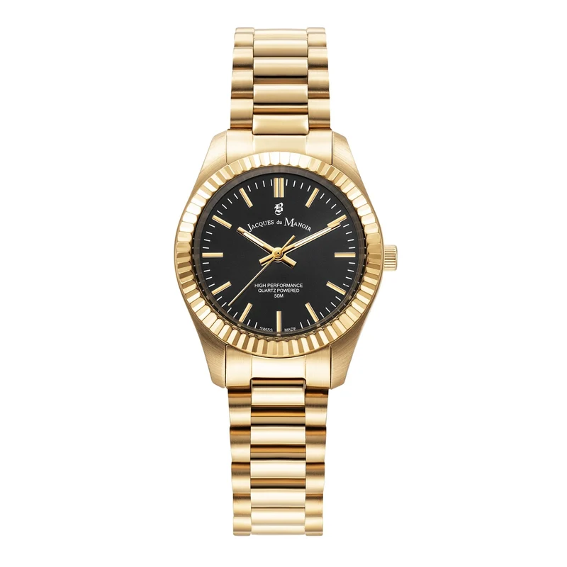 Jacques du Manoir Inspiration Prime Montre Femme Noire JWL03908