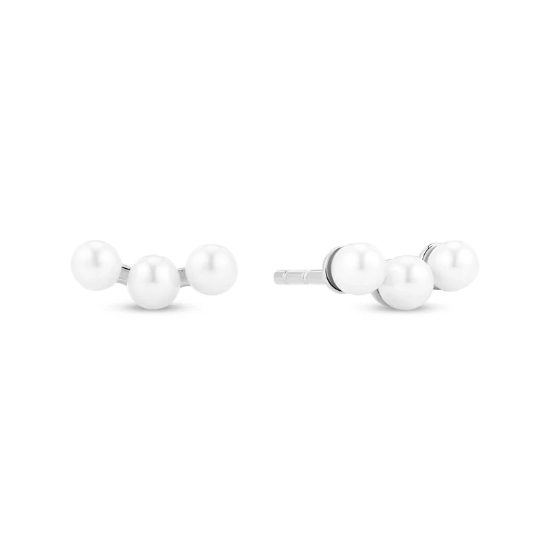 Sif Jakobs 925 Sterling Silver Perla Tre Earrings SJ-E2733-P