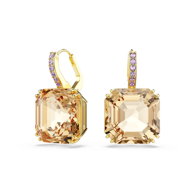Swarovski Millenia Boucles D'Oreilles Couleur Or 5725744
