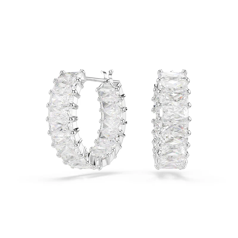 Swarovski Matrix Boucles D'Oreilles En Argent 5733397