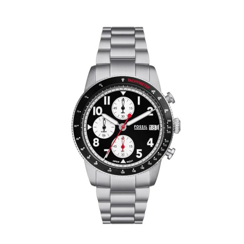 Fossil Sport Tourer Hommes Montre Argent FS6045