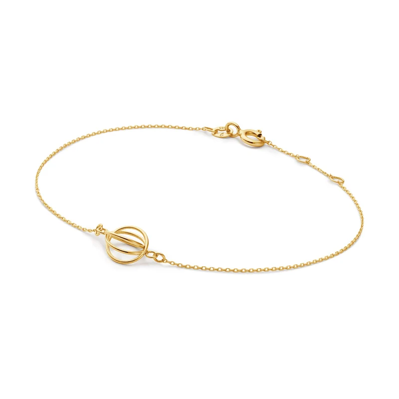 Jackie Gold Spindle 14 Karat Gold Bracelet JKB25.551