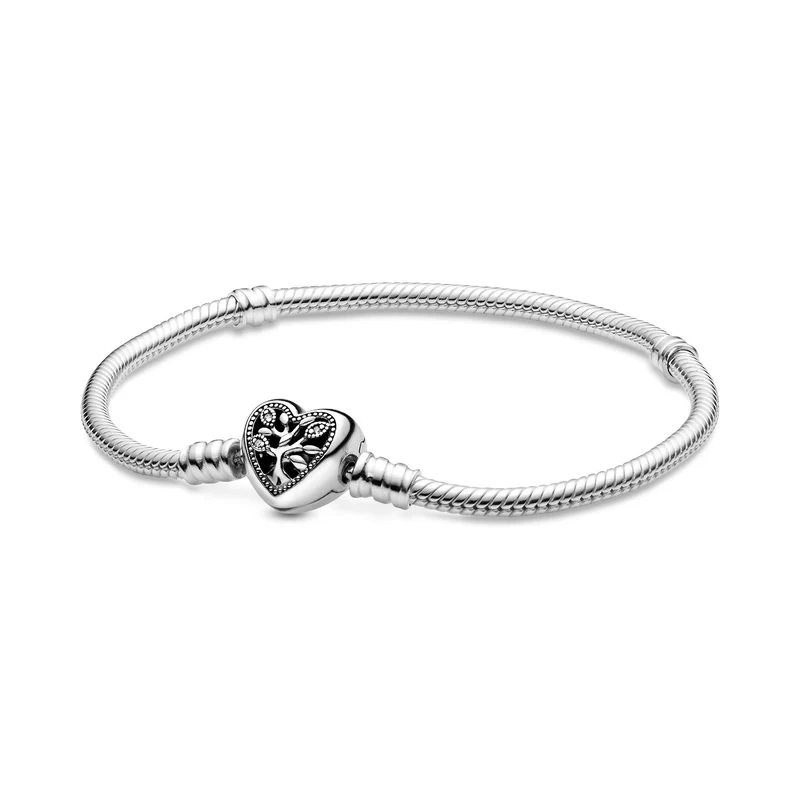 Pandora Moments 925 Sterling Silver Snake Chain Bracelet 598827C01-18 (Length: 18.00 cm)