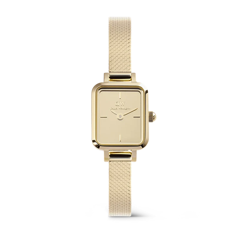 Daniel Wellington Petite&Quadro Mini Reflection Montre Femme Dorée DW00100801