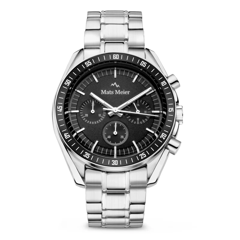 Mats Meier Arosa Racing Hommes Montre Argent MM50012