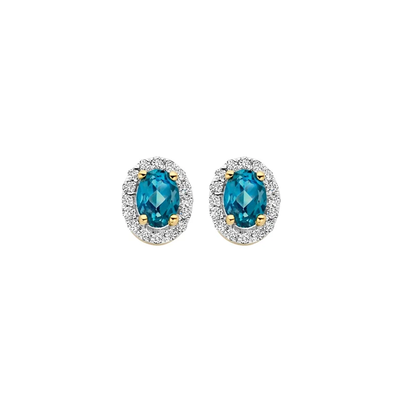 Blush Boucles d'oreilles en or 14 carats avec diamants naturels 7636YDL