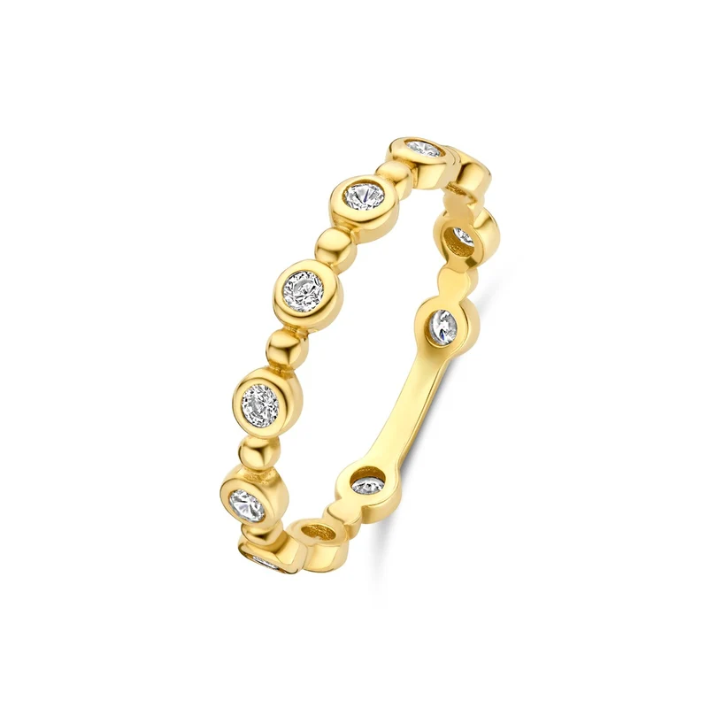 Beloro Jewels Bague Monte Napoleone Stella en or 9 carats avec zircone BO330037-58