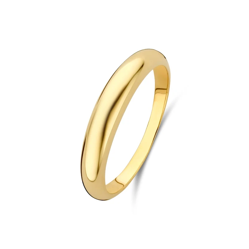 Beloro Jewels Bague Della Spiga Dôme en or 9 carats BO330040-54