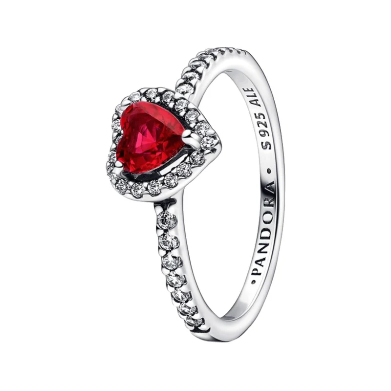Pandora Timeless 925 Sterling Silver Heart Ring 198421C02-50
