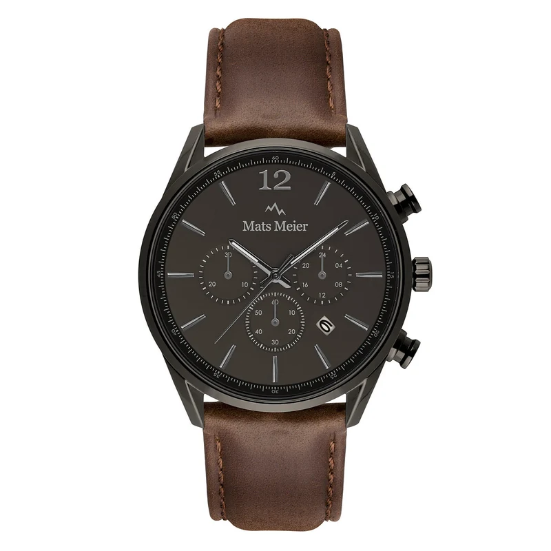 Mats Meier Grand Cornier Hommes Montre Marron MM00104