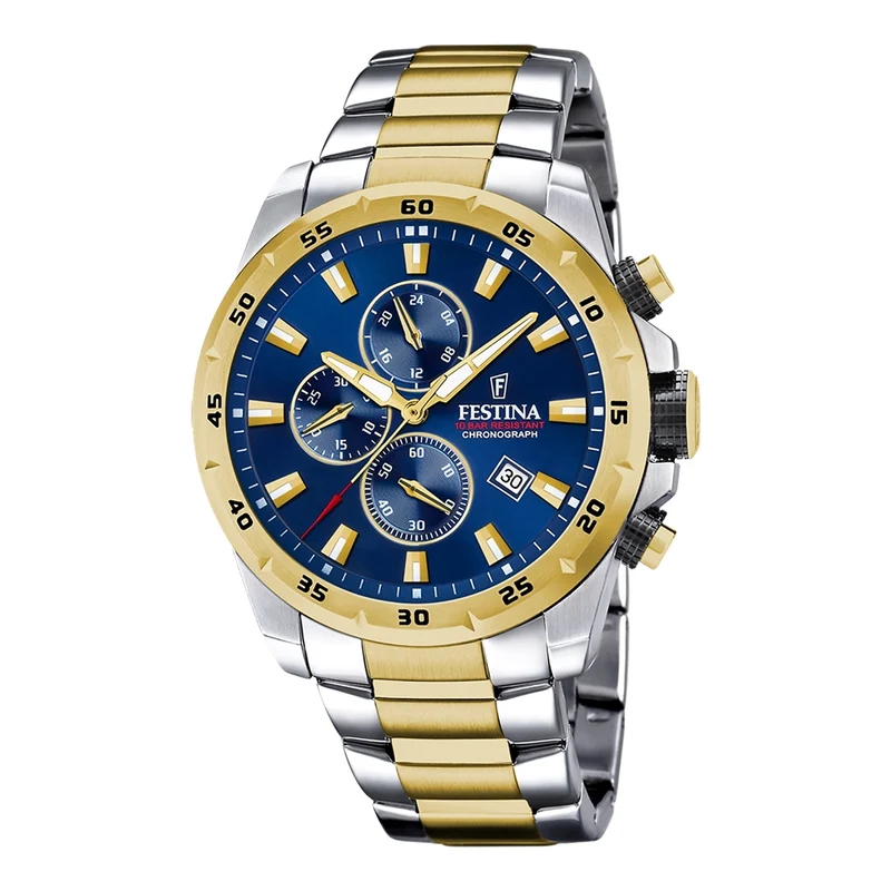 Festina Timeless Chrono Hommes Montre Or F20562/2