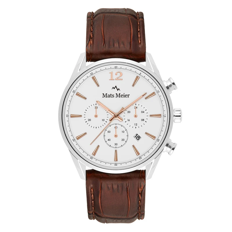 Mats Meier Grand Cornier Hommes Montre Marron MM00105