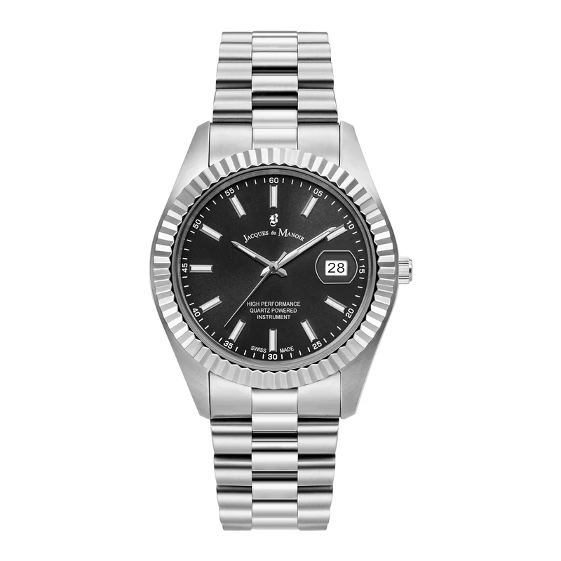 Jacques du Manoir Inspiration Business Hommes Montre Argent JWN01702