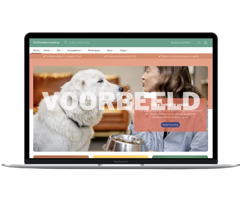 Boutique en ligne des animaux