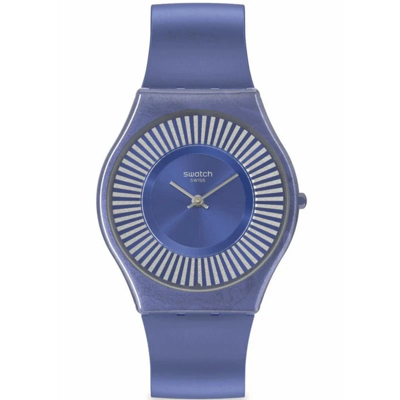 Swatch METRO DECO Blue Dial Silicone Watch SS08N110
