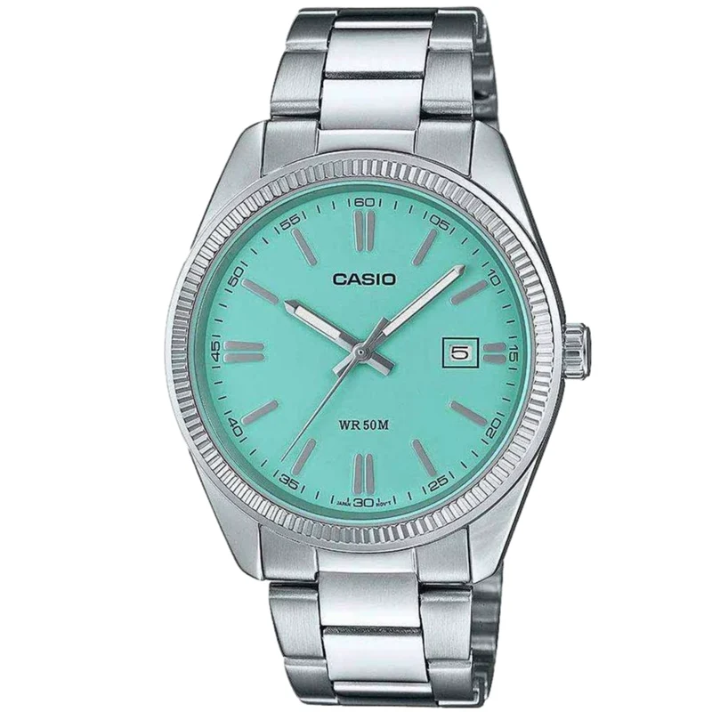 Casio Core Collection Quartz Tiffany Blue Stainless Steel Bracelet Watch MTP-1302PD-2A2VEF
