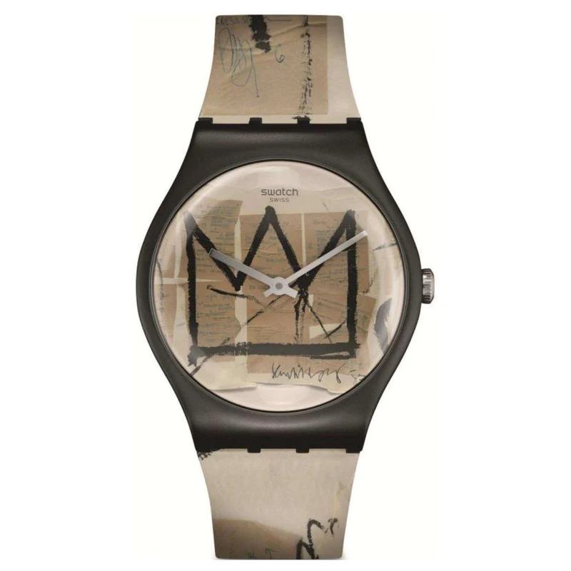 Swatch Art Journey 'Untitled By Jean-Michel Basquiat' Quartz Watch SUOZ355