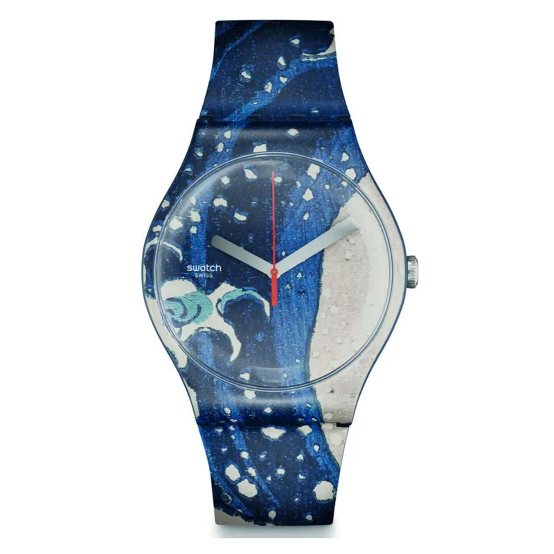 Swatch Art Journey The Great Wave Off Kanawaga Quartz Watch SUOZ351