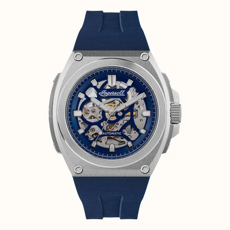 Ingersol The Motion Automatic Blue Dial Strap Men's Watch I11704