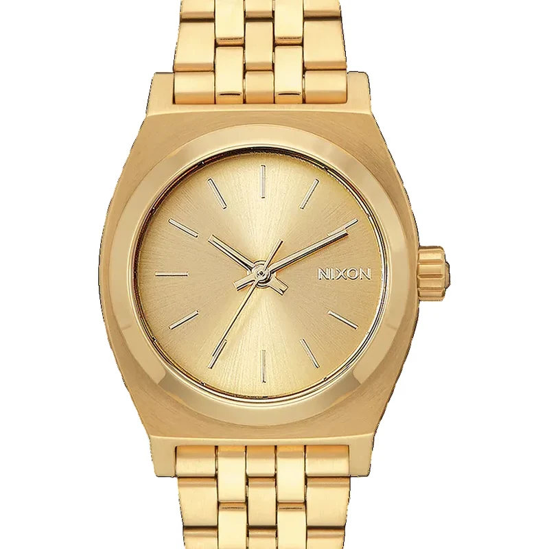Reloj Nixon A1130-502-00 Medium Time Teller dorado para mujer