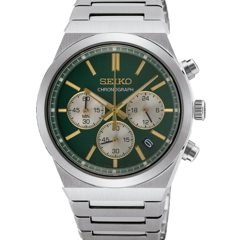 Reloj Seiko SSB461P1 Essentials Cronógrafo esfera verde 40 mm b2