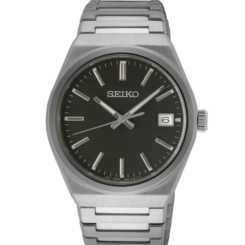 Reloj Seiko SUR557P1 Neo Classic 3 Agujas C. Zafiro negro b2