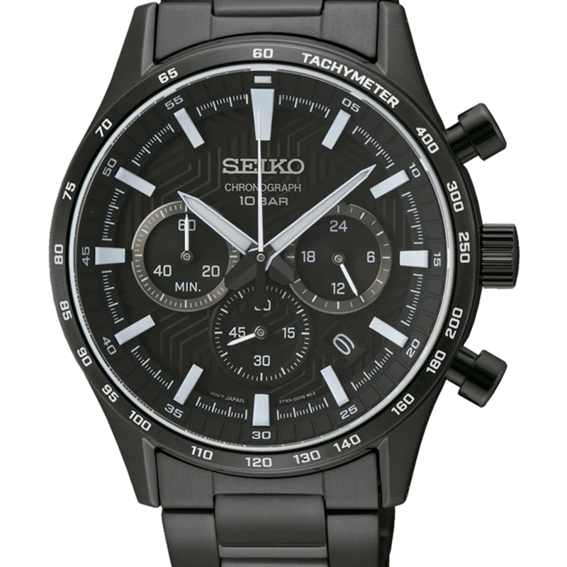 Reloj Seiko SSB415P1 Neo Sports Crono Negro Cristal Zafiro b2