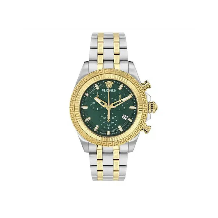 Versace Reloj de hombre Fornax VE0W00425 B2 de acero y correa plateada/gris
