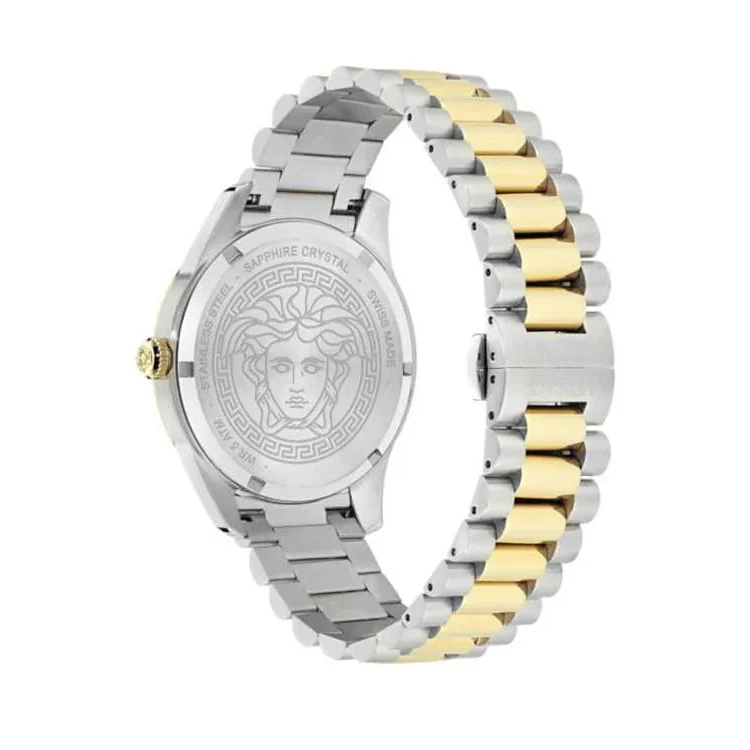 Reloj Versace de hombre Apodis VE0U00325 B2 de acero y correa plateada/gris
