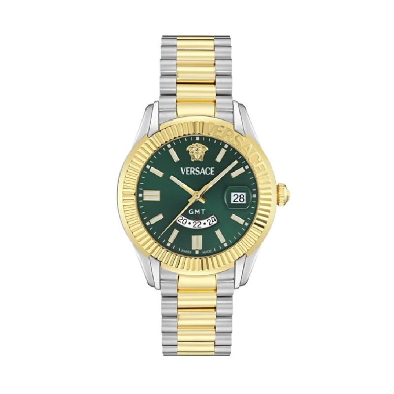 Reloj Versace de hombre Apodis VE0U00225 B2 de acero y correa plateada/gris