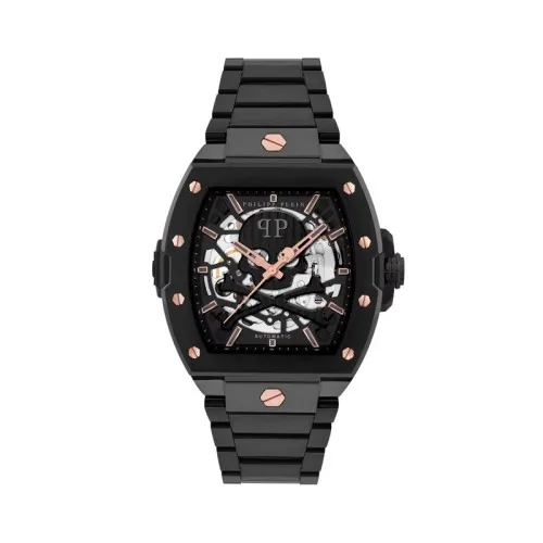 Reloj de hombre Skeleton PWJFA0725 B2 Automático de aceo negro