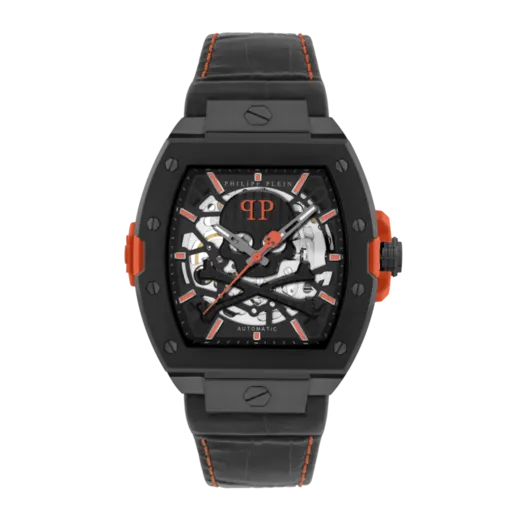 Reloj Philipp Plein Hombre PWJFA1326 B2 Piel Negra Acero Automático