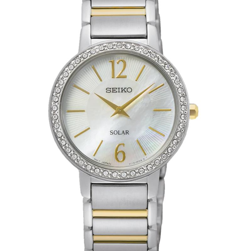 Reloj Seiko SUP469P1 Ladies Solar 2 Agujas esf Madreperla b2