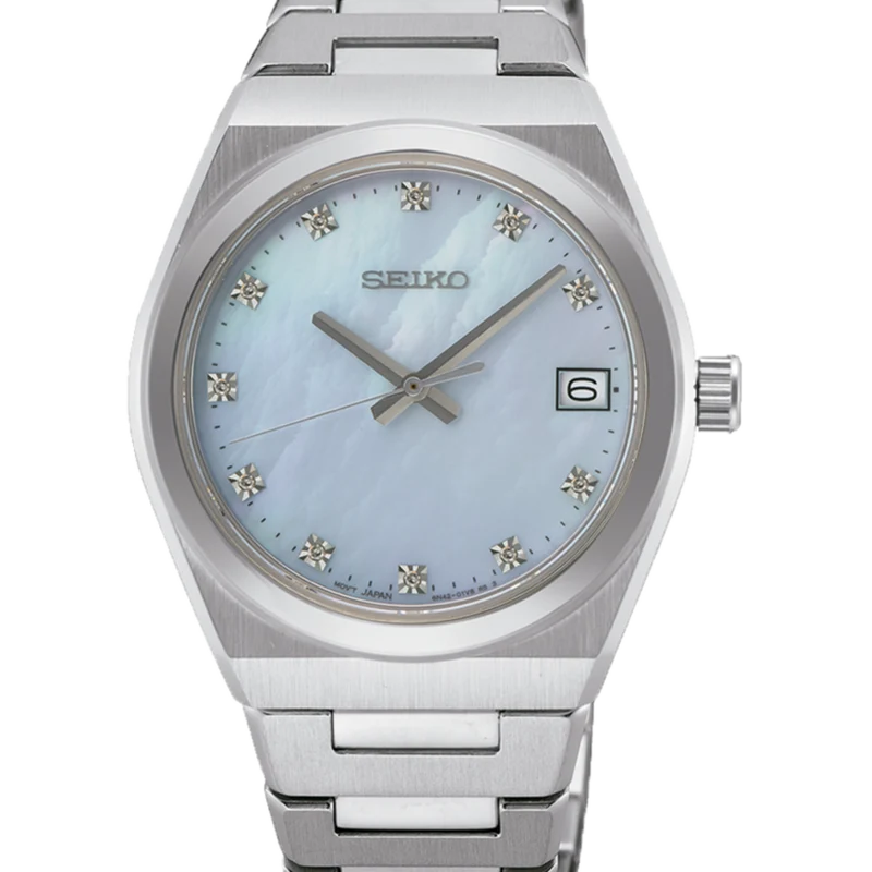 Reloj Seiko SUR603P1 Essentials 3 agujas esfera azul 34 mm b2