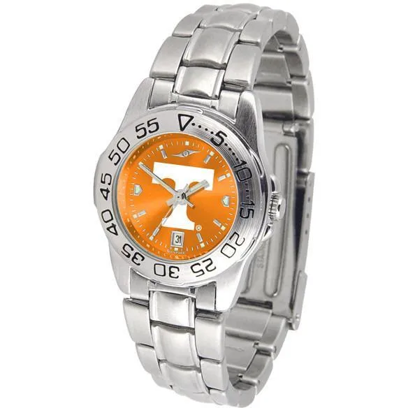 Tennessee Volunteers Ladies AnoChrome Steel Band Sports Watch